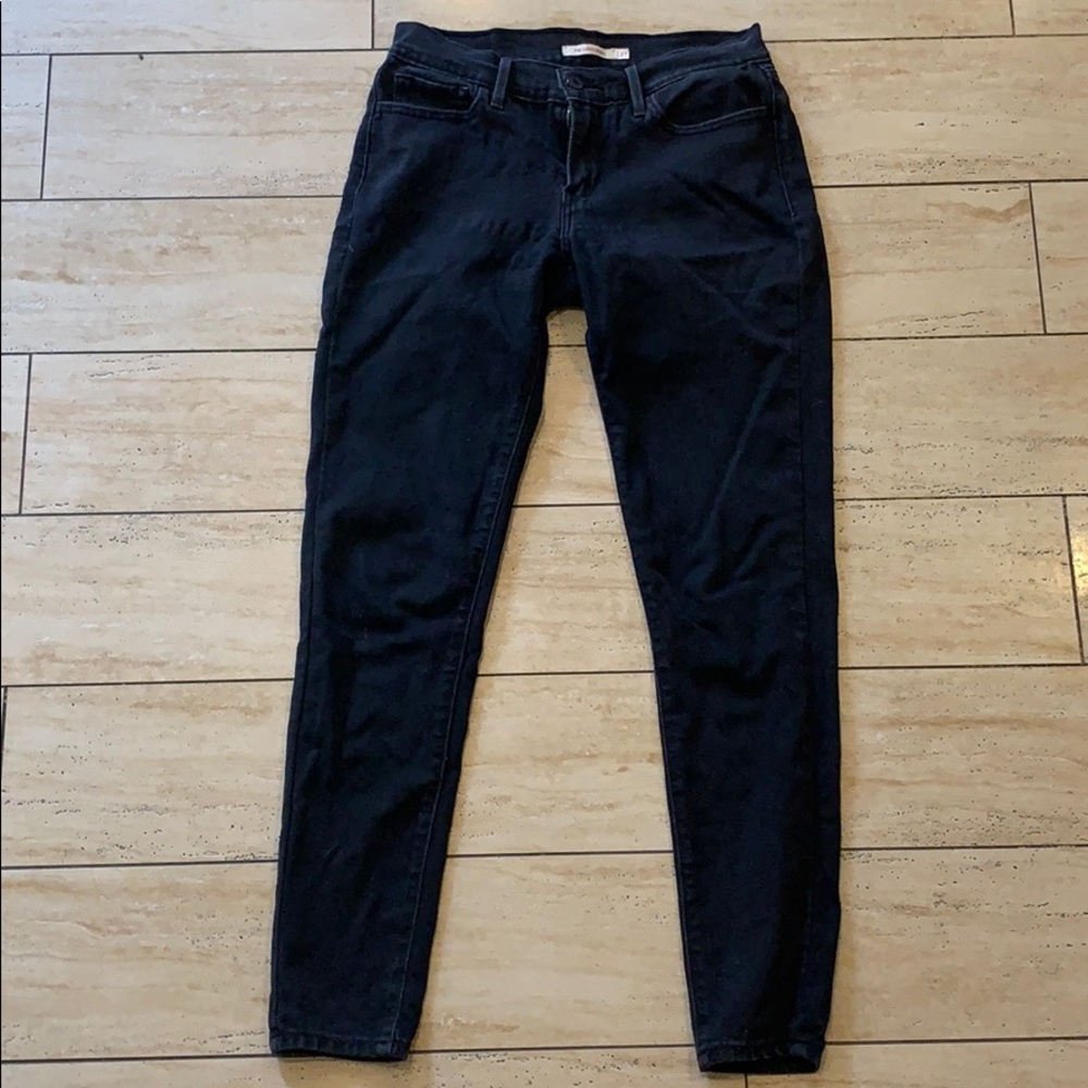 Faded black jeans